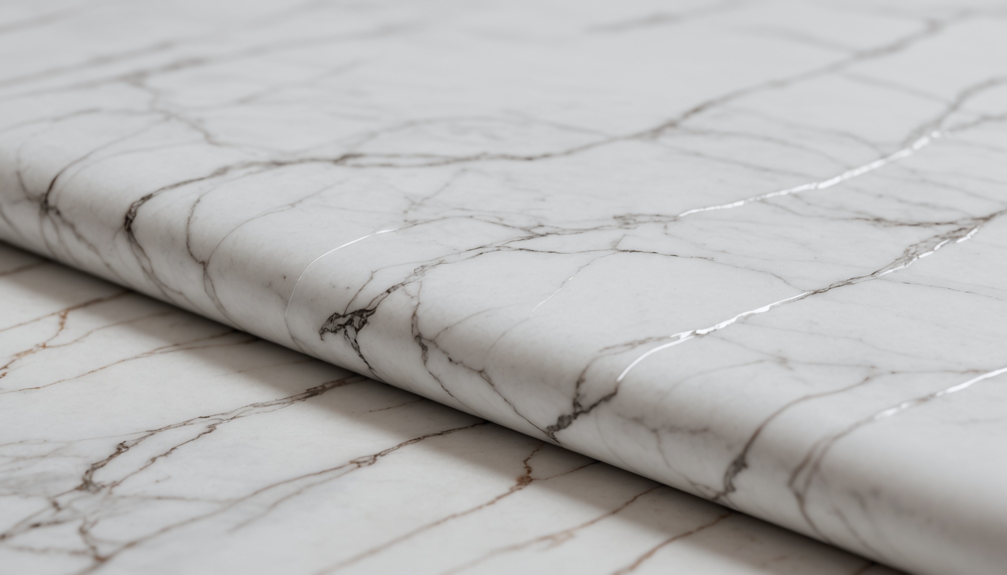 Detalhe de textura de silicone de grau médico em produto íntimo sobre mármore branco